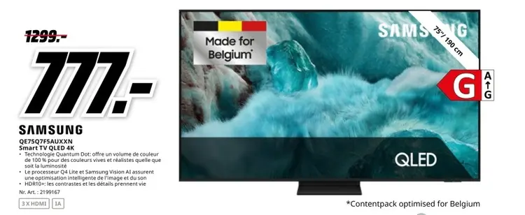 Offre: Smart TV QLED 4K