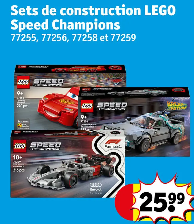 Offre: Sets de construction LEGO Speed Champions