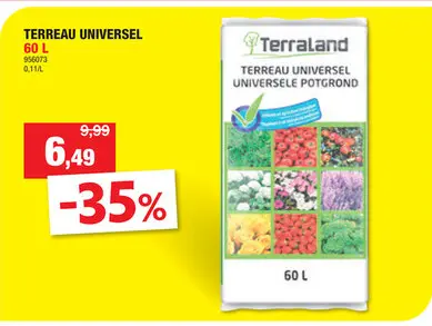 Offre: Terraland terreau universel 60l