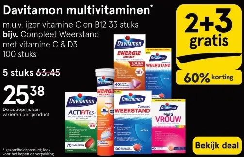 Aanbieding: Multivitaminen