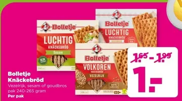 Aanbieding: Bolletje Knäckebröd