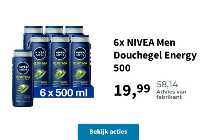 Promotie: NIVEA Men Douchegel Energy