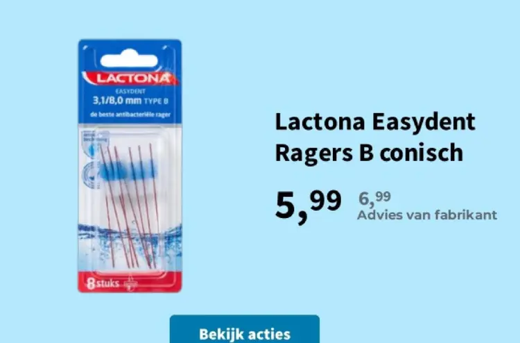 Aanbieding: Lactona Easydent Ragers B conisch