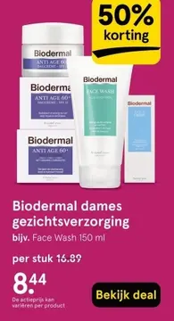 Aanbieding: Biodermal dames gezichtsverzorging