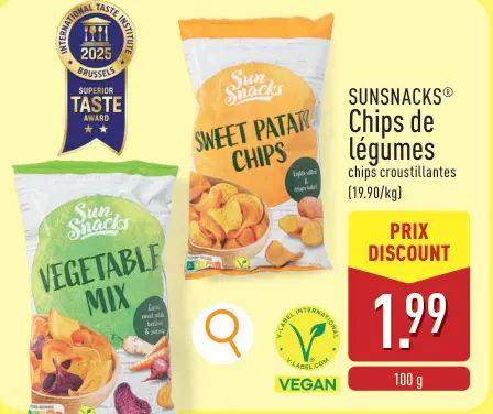 Offre: Chips de légumes