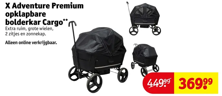 Aanbieding: X Adventure Premium opklapbare bolderkar Cargo