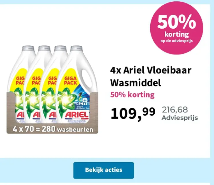 Aanbieding: Ariel Vloeibaar Wasmiddel