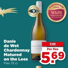 Aanbieding: Danie de Wet Chardonnay Matured on the Lees