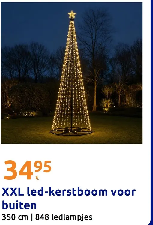 Aanbieding: XXL led-kerstboom voor buiten