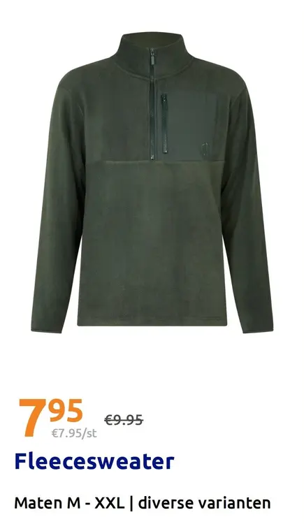 Promotie: Fleecesweater