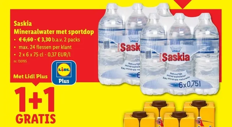 Promotie: Mineraalwater met sportdop