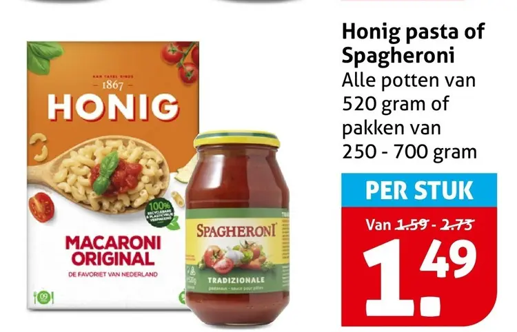 Aanbieding: Pasta of Spagheroni