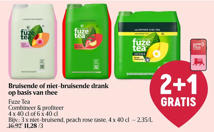 Promotie: Bruisende of niet-bruisende drank op basis va