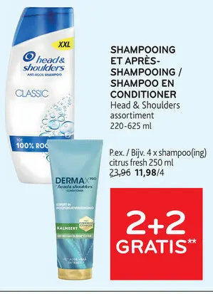 Offre: Shampooing et après-shampooing / shampoo en conditioner