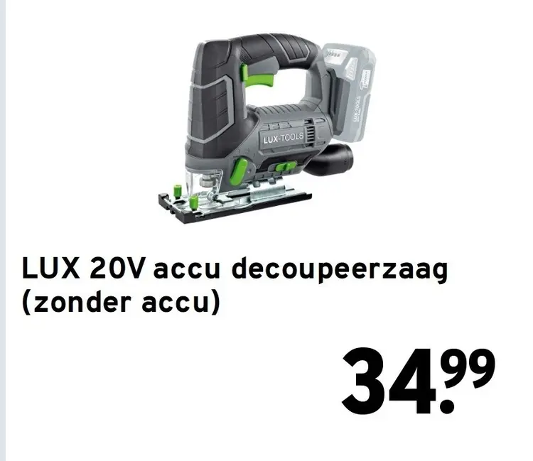 Aanbieding: 20V accu decoupeerzaag