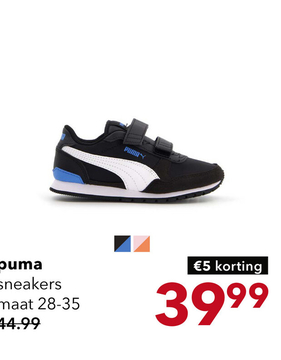 Aanbieding: Puma ST Runner V3 kinder sneakers zwart/blauw