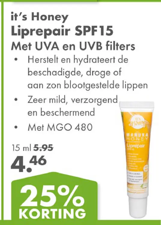 Aanbieding: Liprepair SPF15