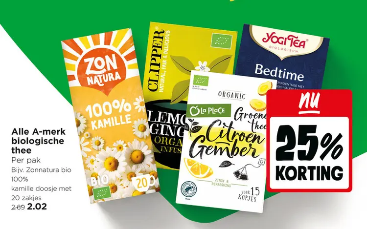 Aanbieding: Biologische thee