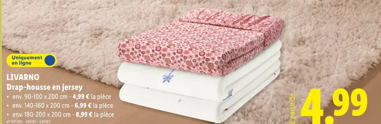 Offre: Drap-housse en jersey