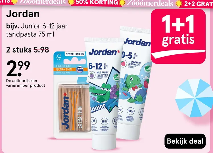 Aanbieding: Junior tandpasta