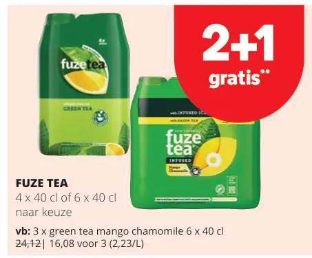 Promotie: Fuze tea