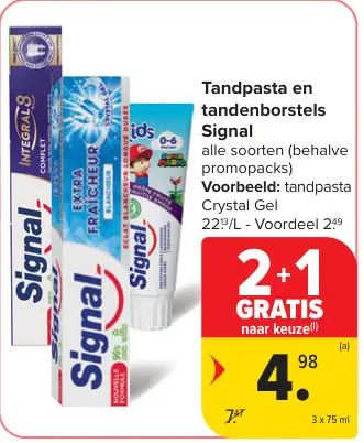 Promotie: Tandpasta en tandenborstels