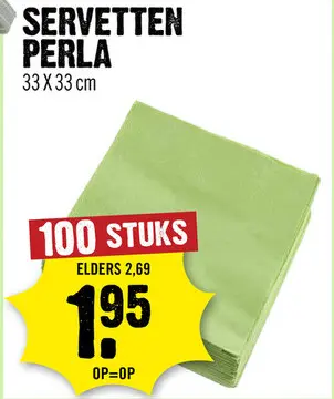 Aanbieding: Servetten perla