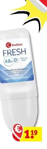 Aanbieding: Kruidvat Fresh Anti Transpirant