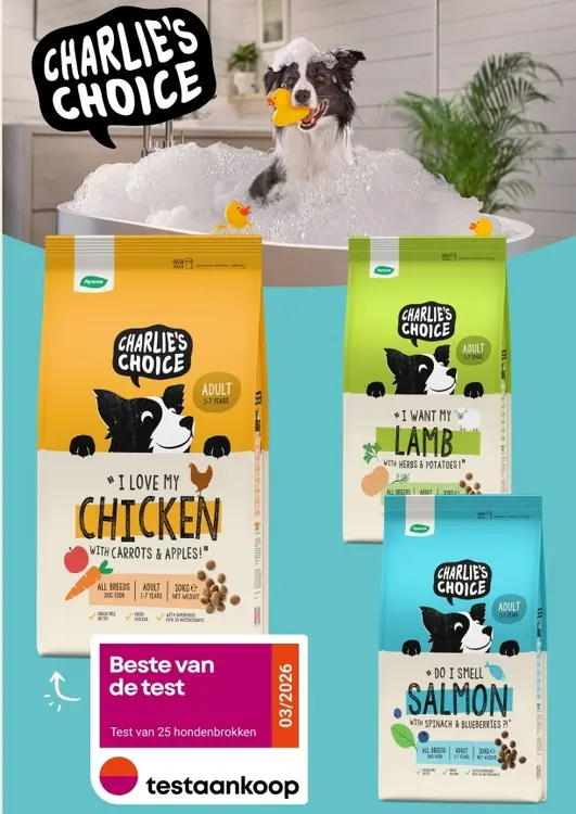 Promotie: Charlie's Choice Dog Food