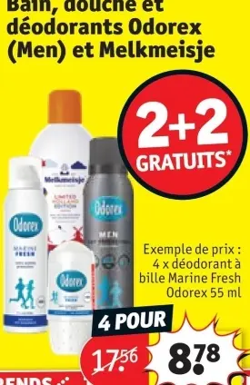 Offre: Bain, douche et déodorants