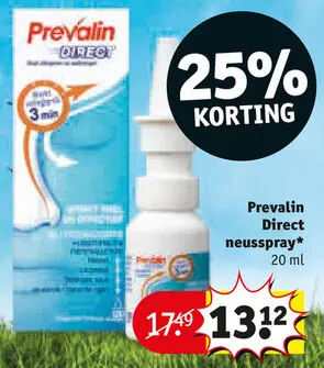 Aanbieding: Prevalin Direct neusspray*