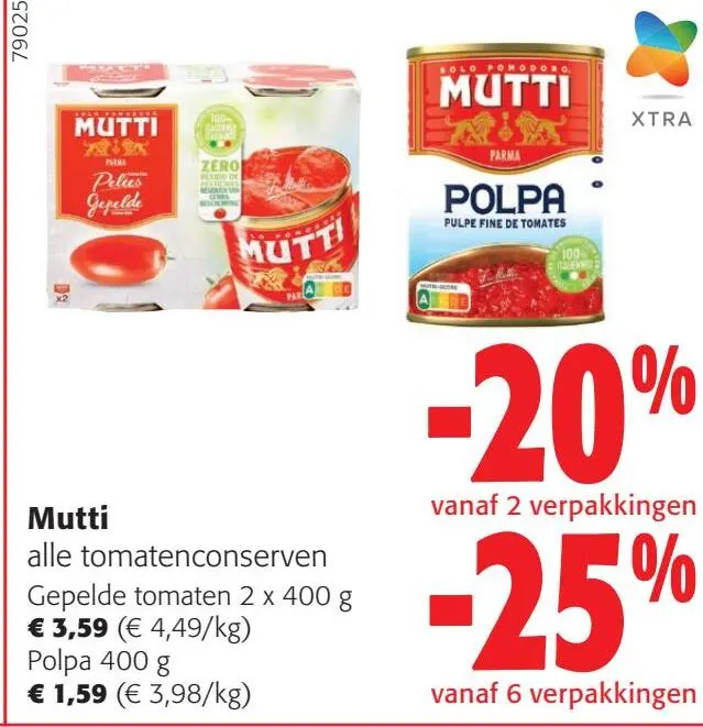 Aanbieding: Mutti alle tomatenconserven