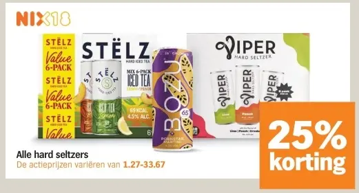 Aanbieding: Alle hard seltzers