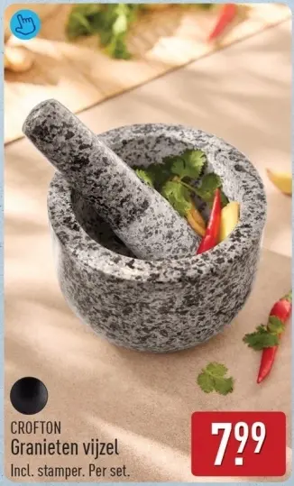 Aanbieding: Granieten vijzel