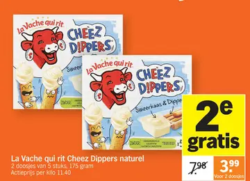 Aanbieding: La Vache qui rit Cheez Dippers naturel