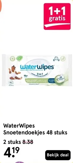 Aanbieding: WaterWipes Snoetendoekjes
