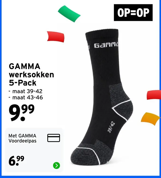 Aanbieding: GAMMA werksokken 5-Pack