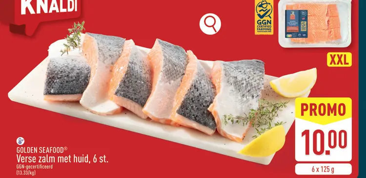 Promotie: Verse zalm met huid
