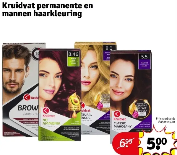 Aanbieding: Permanente en mannen haarkleuring