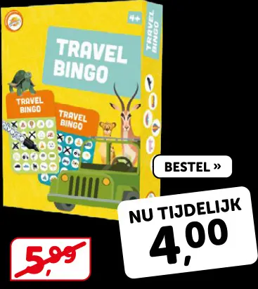 Promotie: Travel bingo