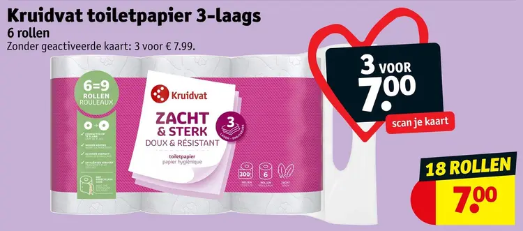 Aanbieding: Toiletpapier 3-laags