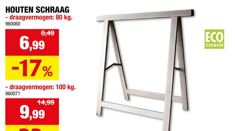 Aanbieding: Houten schraag
