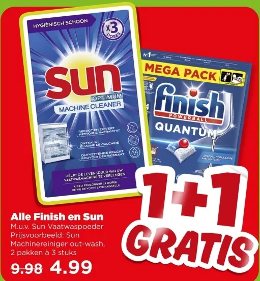 Aanbieding: Finish en Sun
