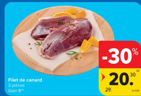 Offre: Filet de canard