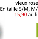 Offre: Peignoir Antwerpen S/M microfibre vieux rose