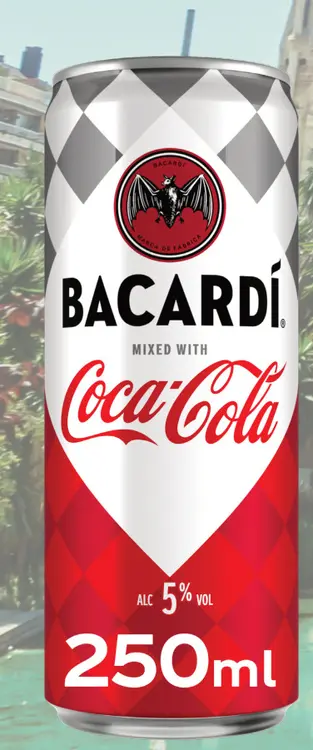 Aanbieding: Bacardi Mixed with Coca-Cola
