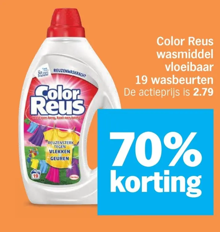Aanbieding: Color Reus wasmiddel vloeibaar