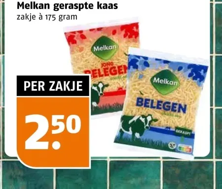 Aanbieding: Geraspte kaas