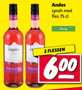 Aanbieding: Andes syrah rosé