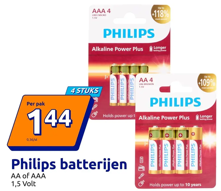 Promotie: Philips batterijen